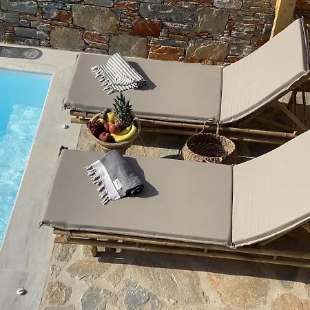 Villa Ypsilon Naxos - Luxury Holiday House With Amazing Sea View & Private Pool Agia Anna  Bagian luar foto