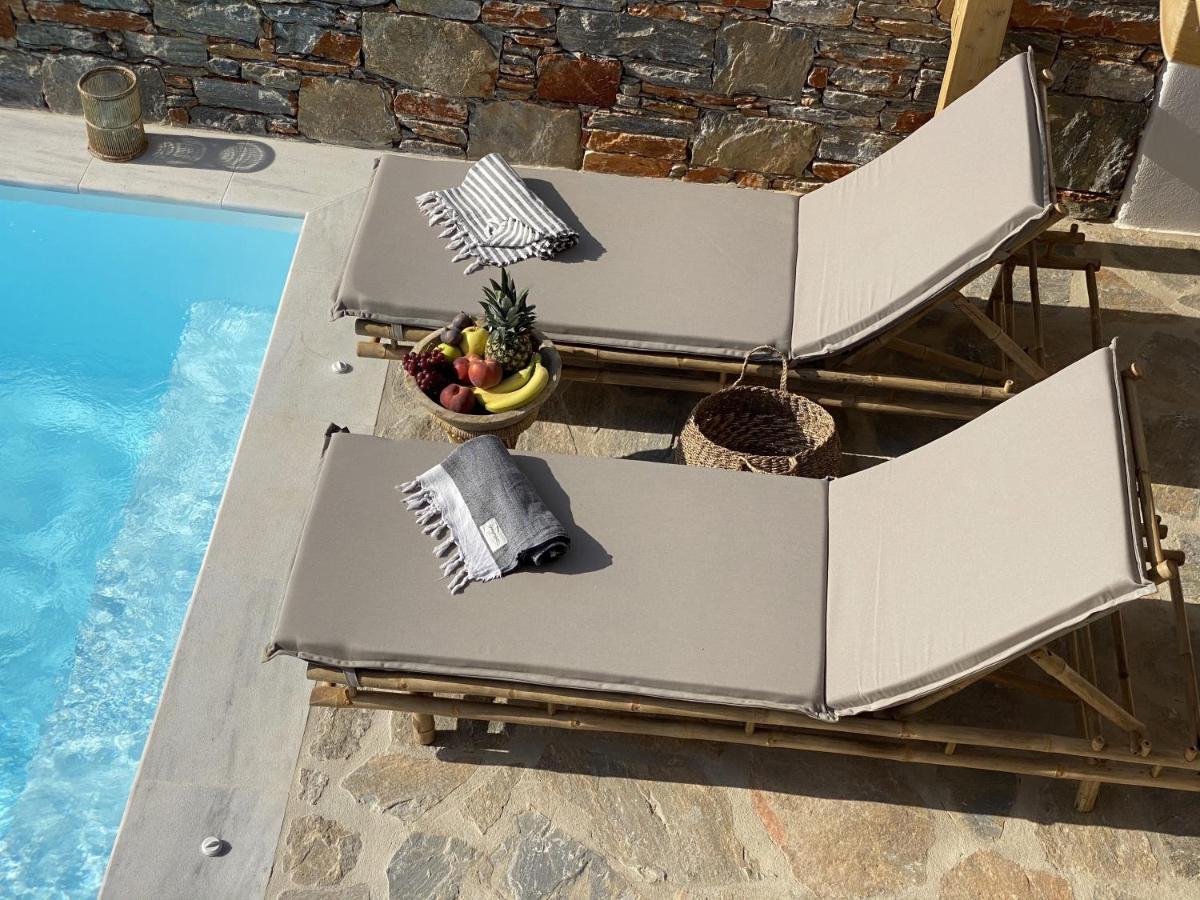 Villa Ypsilon Naxos - Luxury Holiday House With Amazing Sea View & Private Pool Agia Anna  Bagian luar foto