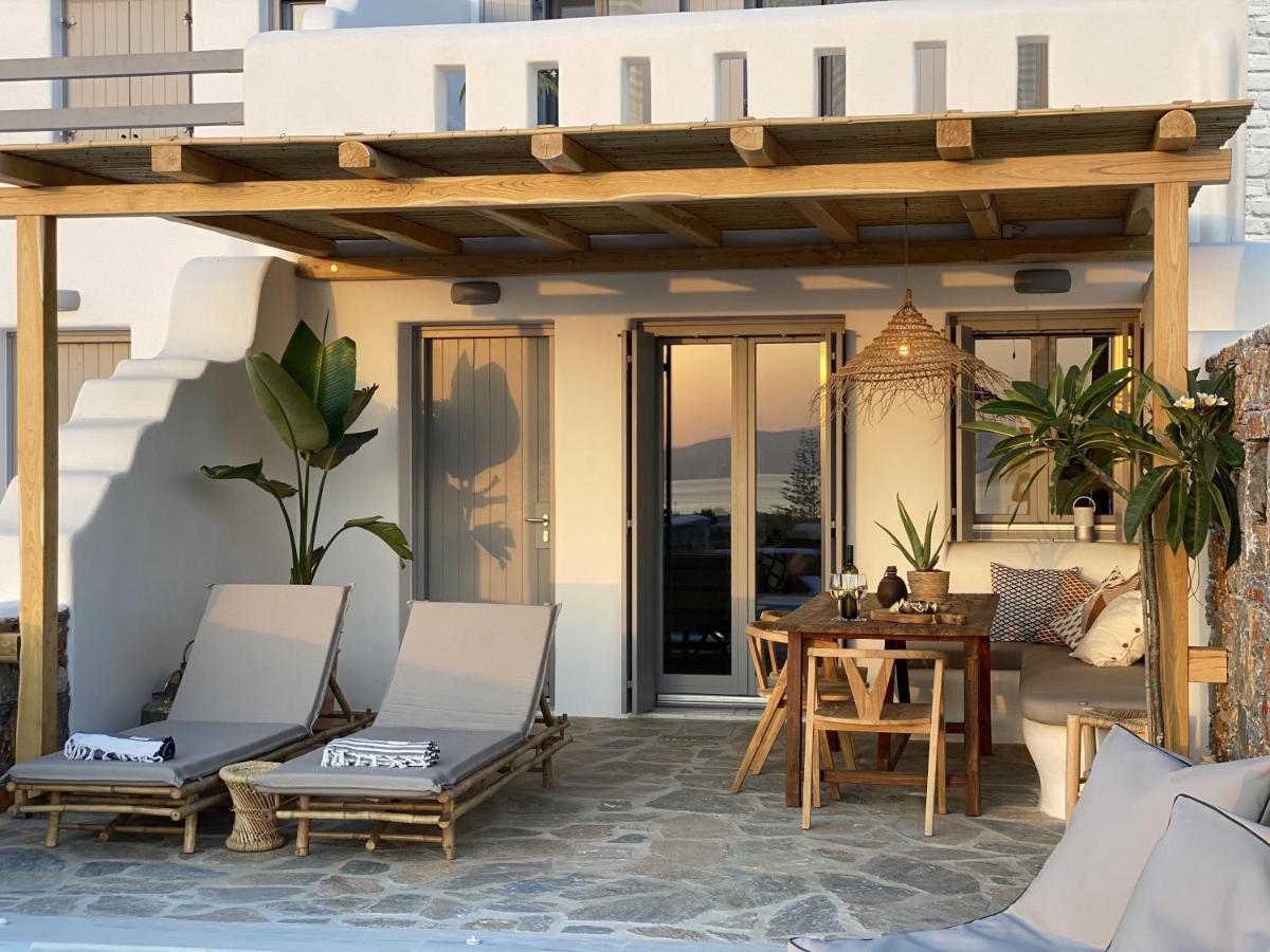Villa Ypsilon Naxos - Luxury Holiday House With Amazing Sea View & Private Pool Agia Anna  Bagian luar foto