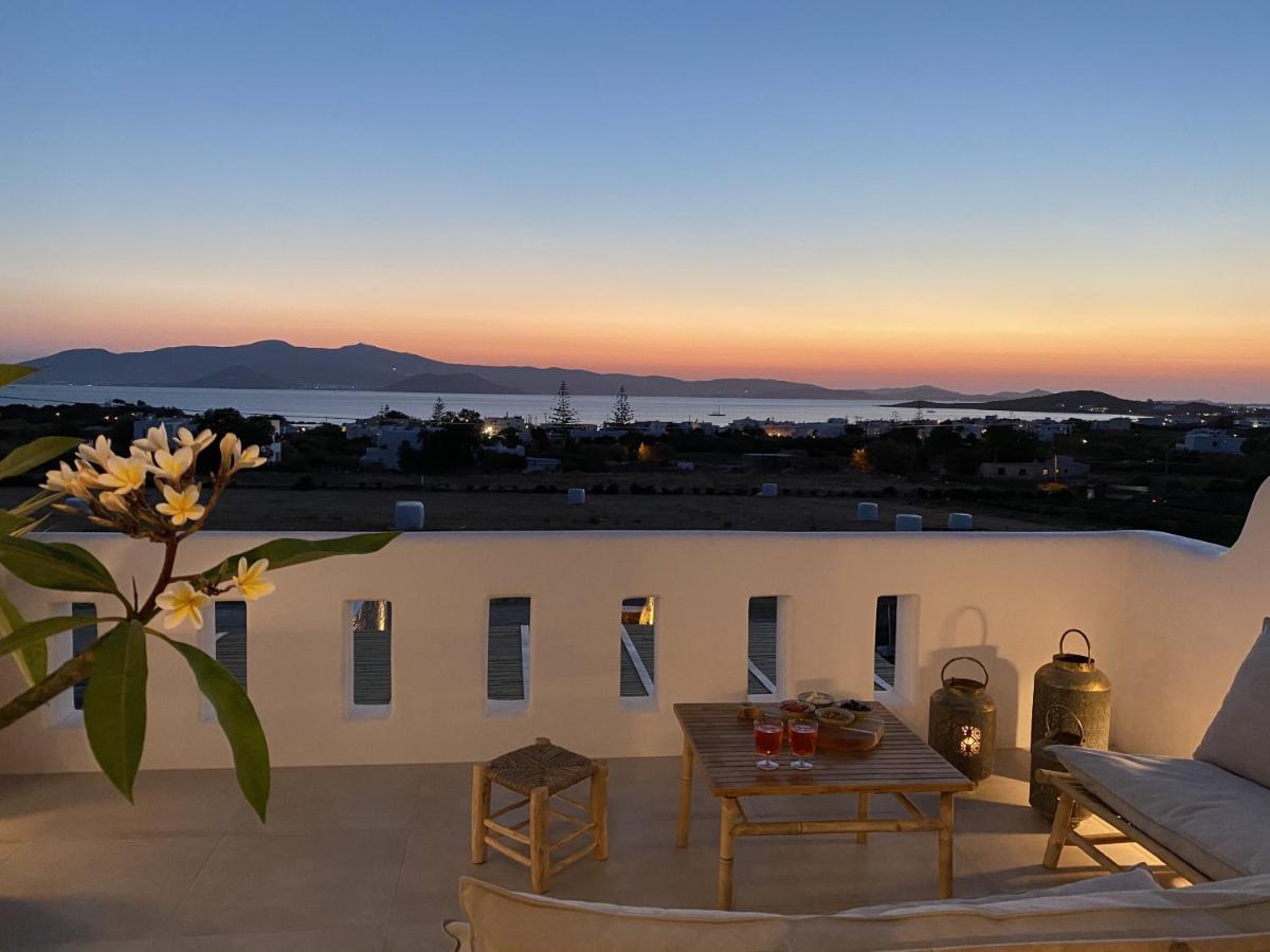 Villa Ypsilon Naxos - Luxury Holiday House With Amazing Sea View & Private Pool Agia Anna  Bagian luar foto